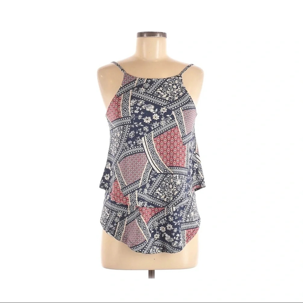Francescas Layered Paisley Tank Top